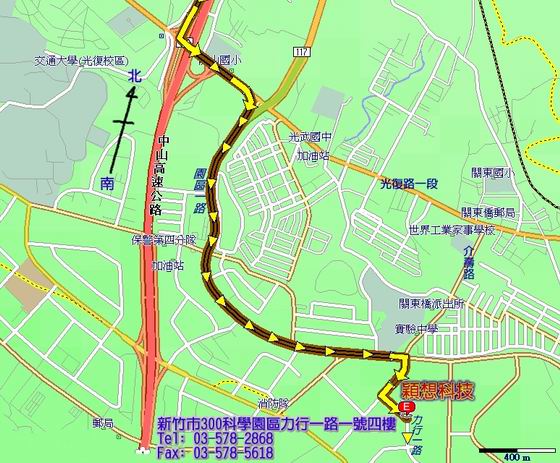 Map Of Incentia Taiwan Office.